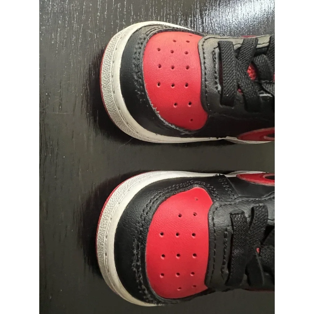 Nike Court Borough Low Recraft TD Toddler Shoes‎ Size 5C Red Black BQ5453-007